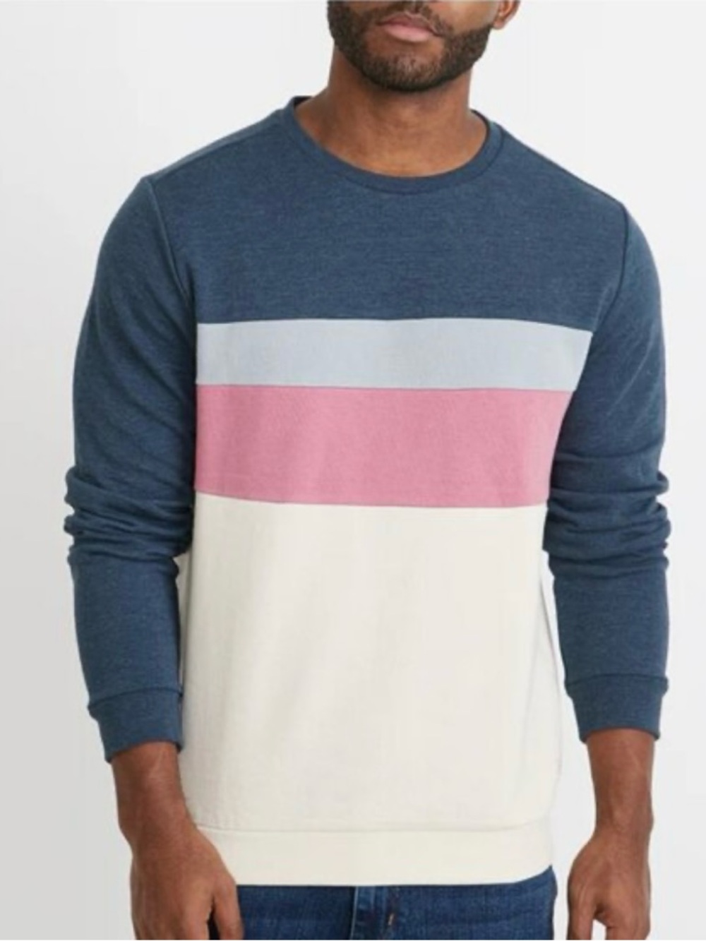 Marine Layer men’s Jordan color block sweatshirt-L - Picture 2 of 7
